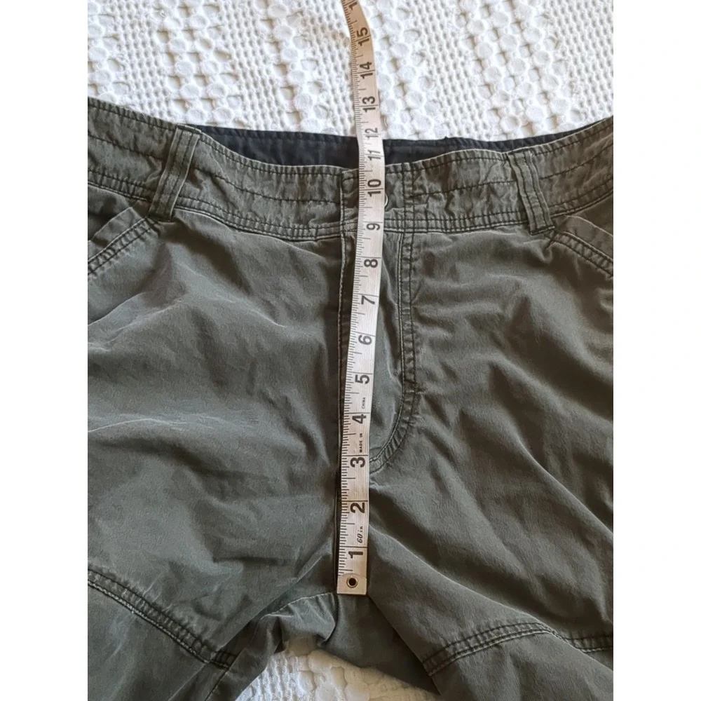 Kuhl Ambush Cargo Shorts‎ Vintage Patina Dye Sz 36 Green 12